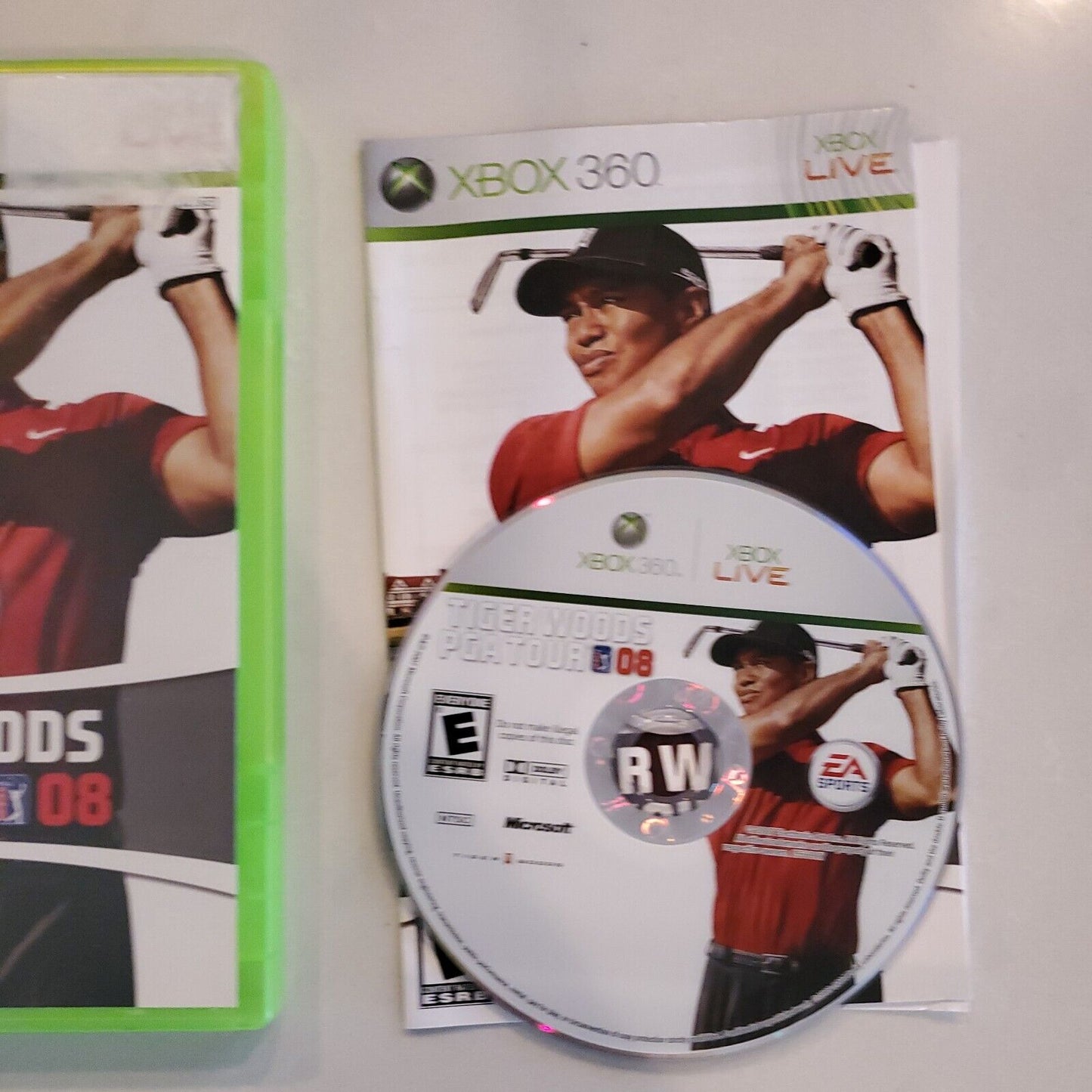 TIGER WOODS PGA TOUR 08 (2008) XBOX 360 [COMPLETE] Good & Tested