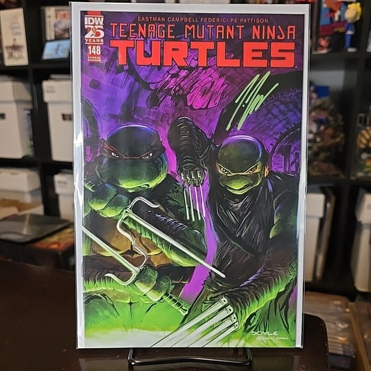 TMNT TEENAGE MUTANT NINJA TURTLES 148 NM Joe Doyle SIGNED Greg Horn VARIANT