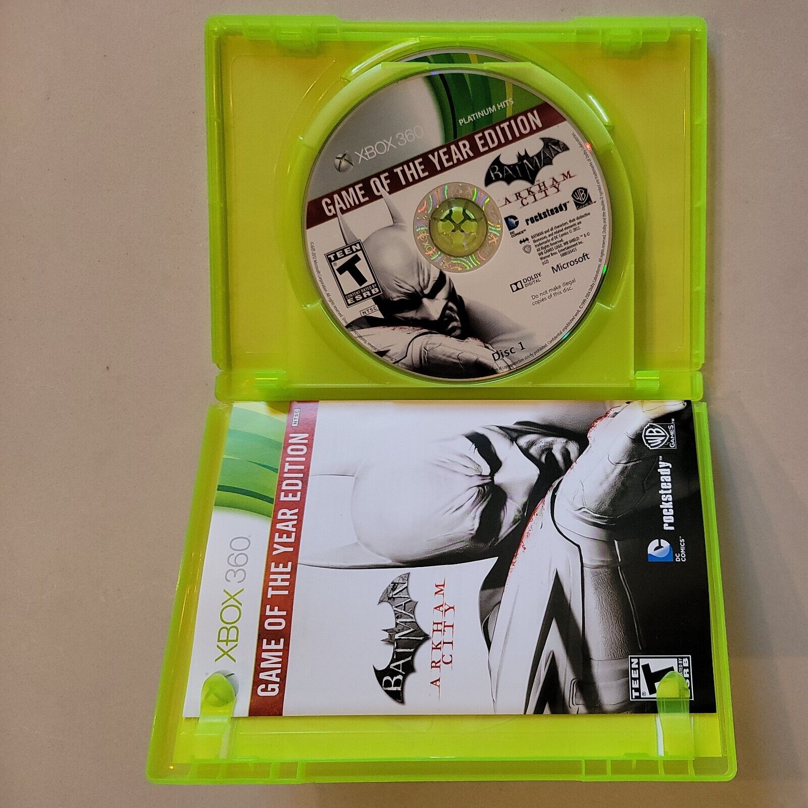 Batman: Arkham City Game of the Year Edition Microsoft Xbox 360 CIB Complete BB3