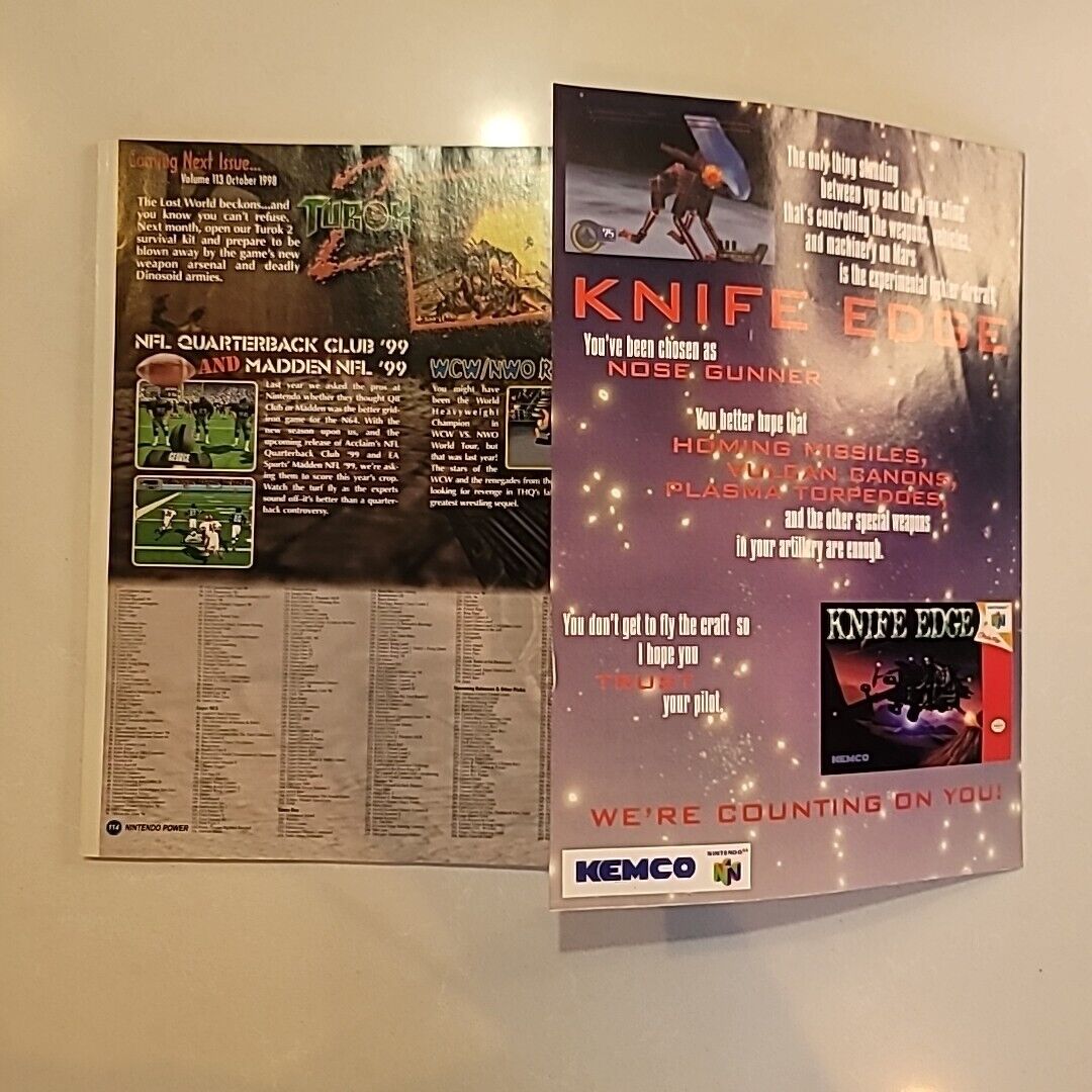 Nintendo Power Volume 112 F-Zero X w/ poster, inserts