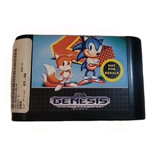 Sonic the Hedgehog 2 (SEGA Genesis, 1992) Noy Got Resale Cartridge 