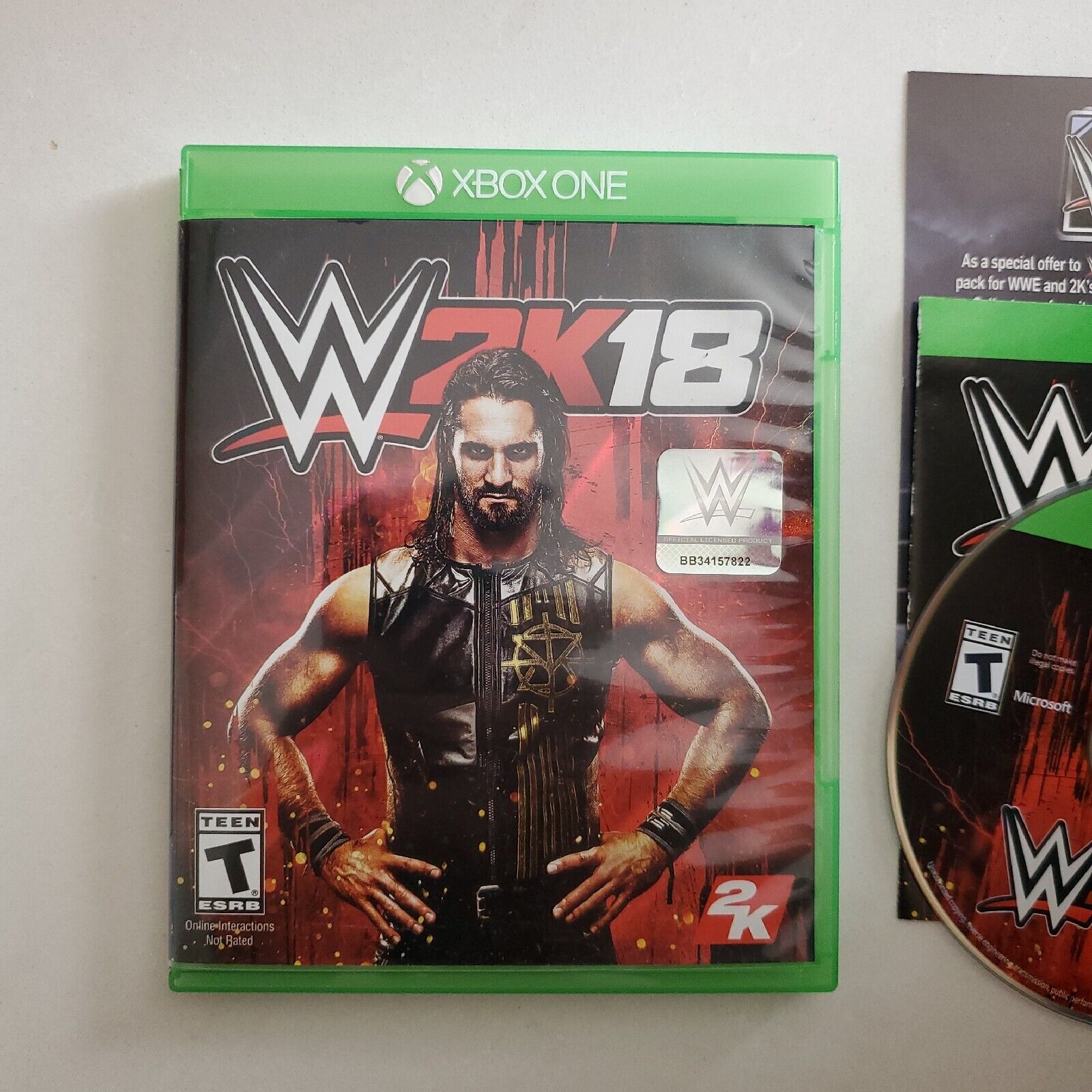 WWE 2K18 - Xbox One CIB TESTED