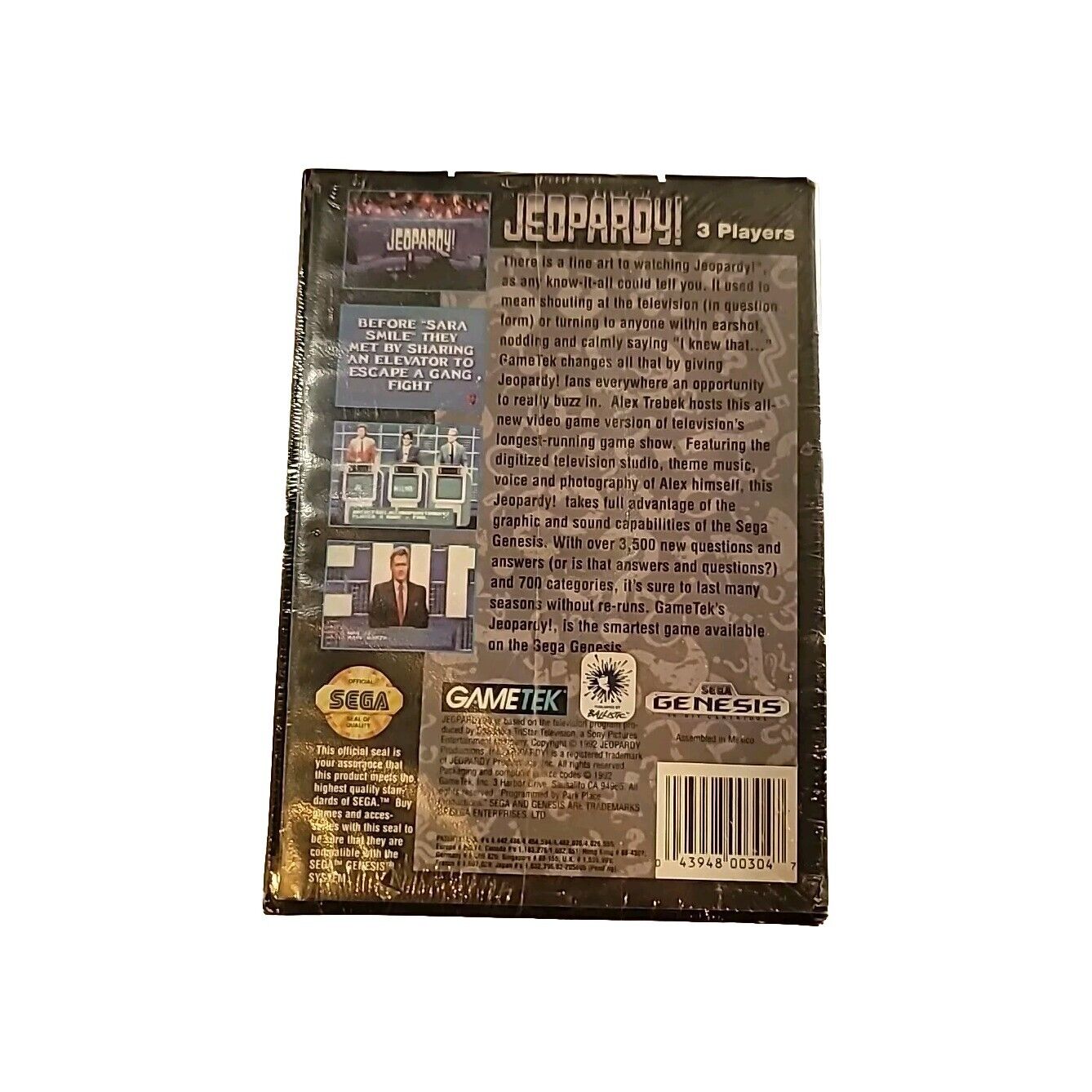 Jeopardy! (Sega Genesis, 1992) Brand New, Factory Sealed