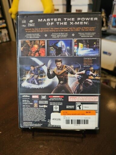 X-Men The Official Game (Nintendo GameCube, 2001)  Blockbuster RENTAL WITH CASE