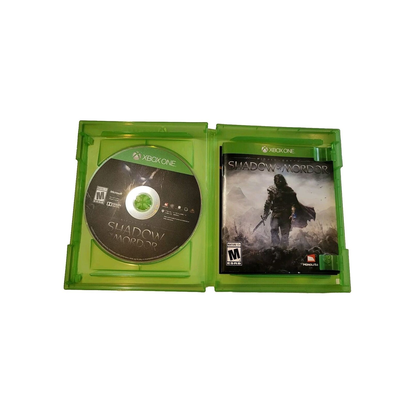 Shadow of Mordor Xbox One Complete w/ Manual