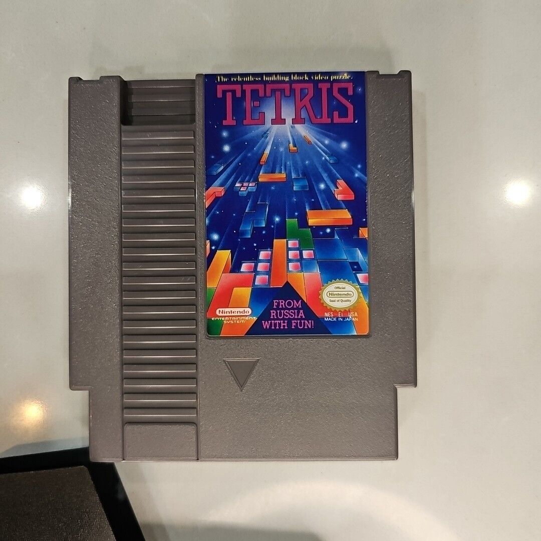 Tetris With Manual and Sleeve NES Nintendo TESTED & CLEAN Free Shipping