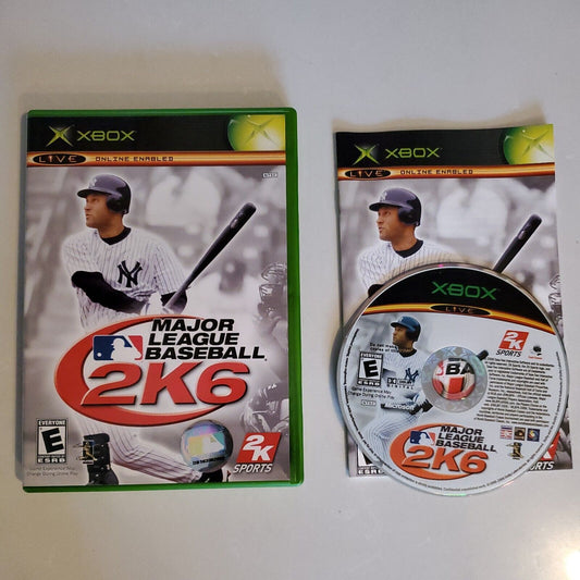 Xbox - MAJOR LEAGUE BASEBALL 2K6 Video Game Complete CIB SB2