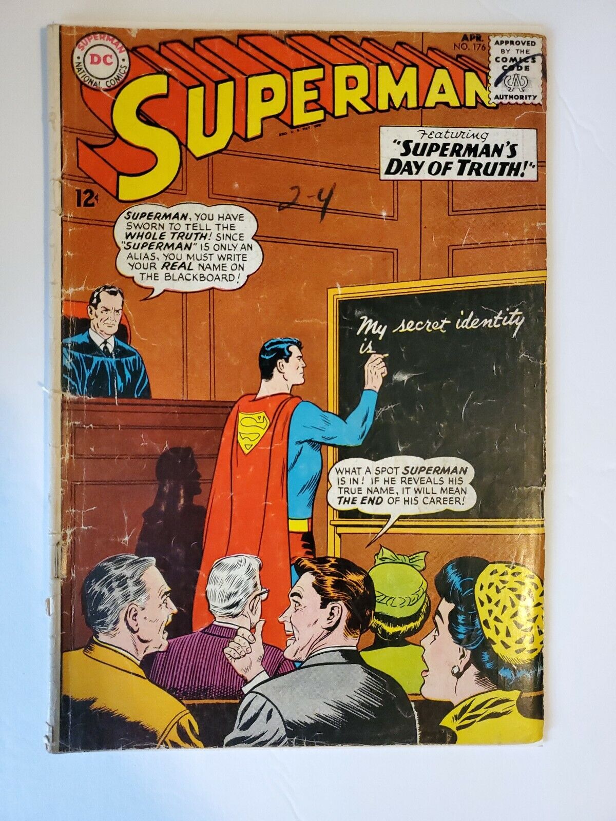 Superman #176, 1965, Revenge of the Super-Pets, Green Kryptonite, FN 6.0 