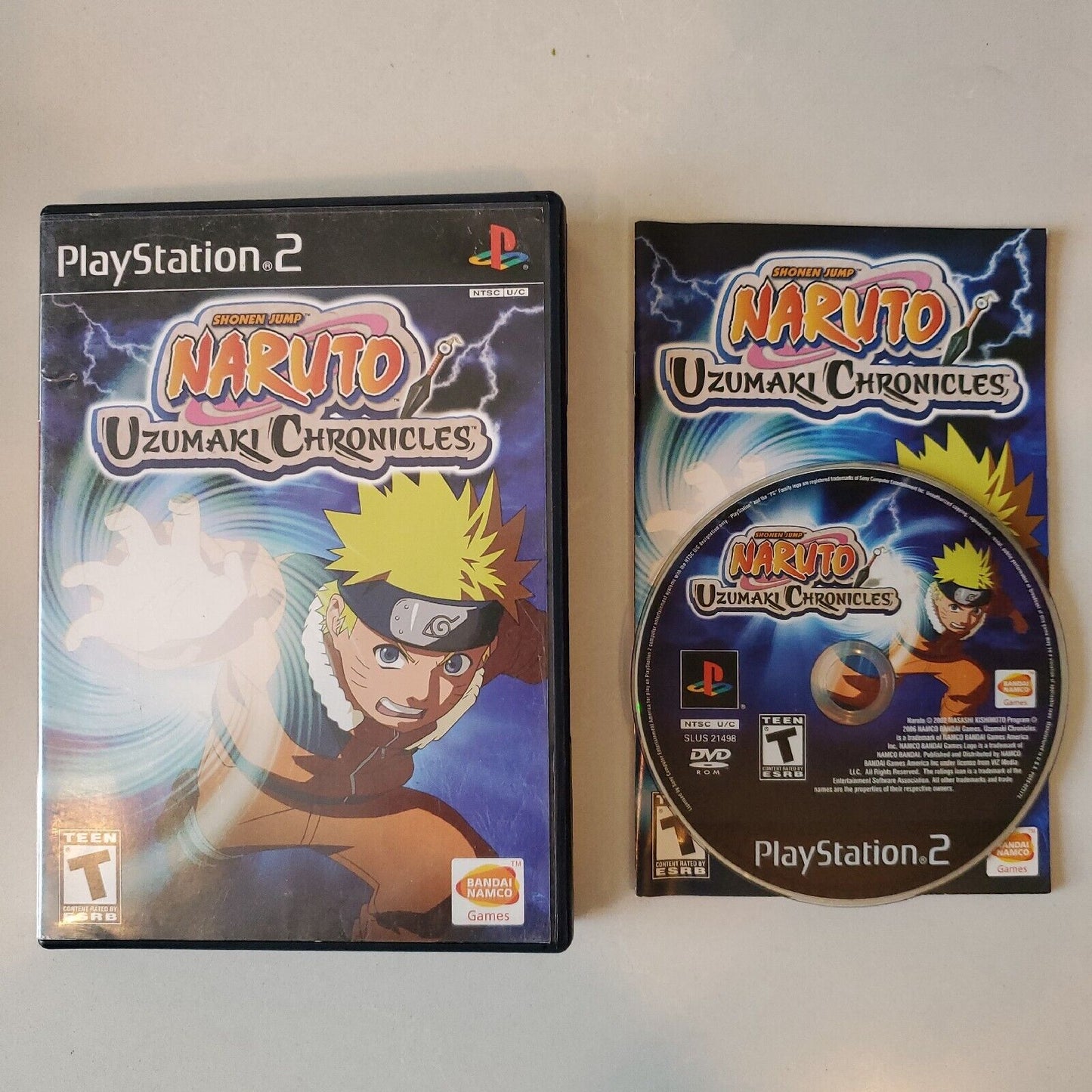 Naruto Uzumaki Chronicles Playstation 2 PS2 Video Game Complete CIB TESTED