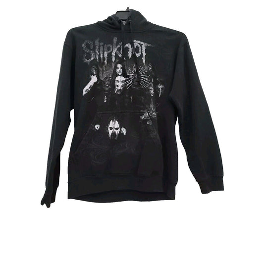 VTG SLIPKNOT HOODIE SWEATSHIRT M DOUBLE SIDED HOODED CONCERT TOUR BAND BLACK