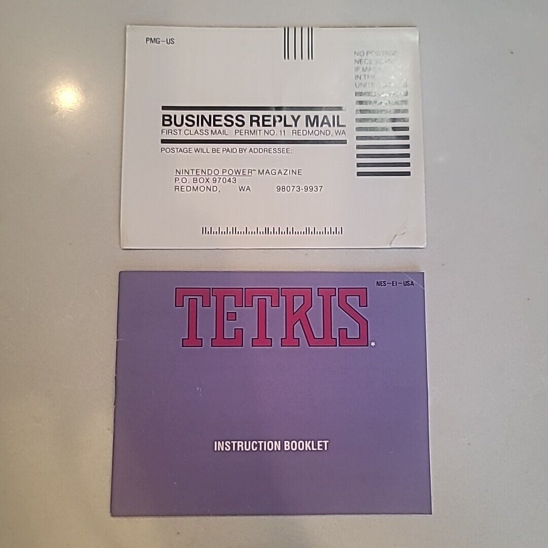 TETRIS (Nintendo NES) Authentic With Manual Tested Cleaned!