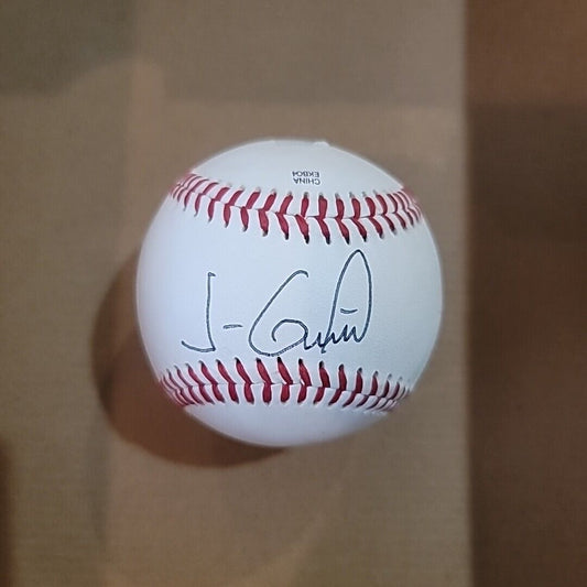 JORGE GUZMAN MIAMI MARLINS SIGNED AUTOGRAPHED M.L. BASEBALL No COA As is