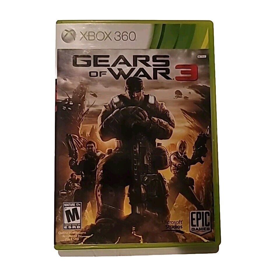 Gears of War 3 (Xbox 360, 2011) - Tested, Works - Includes Stickers