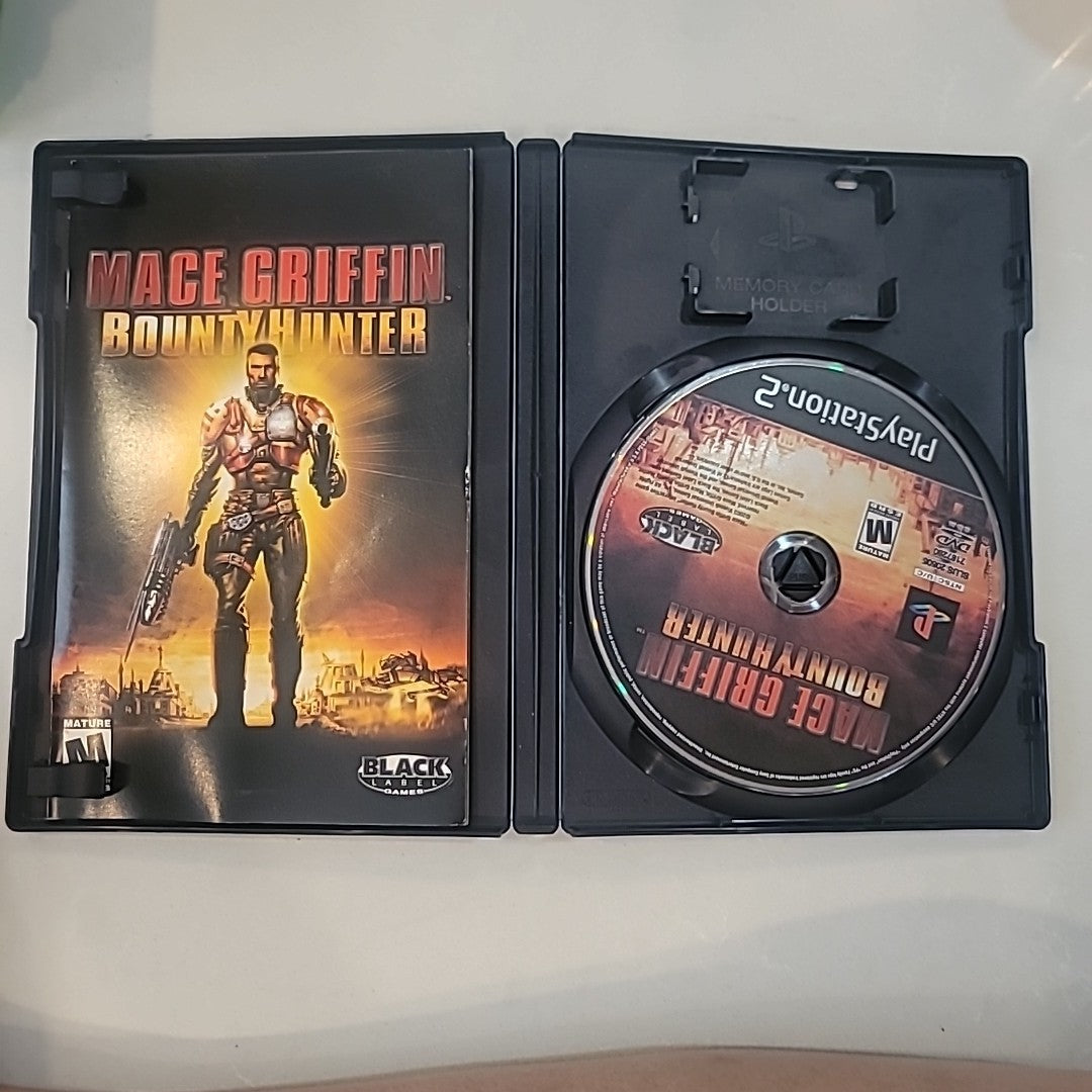 Mace Griffin Bounty Hunter (Sony Playstation 2 ps2) Complete Black Label Manual