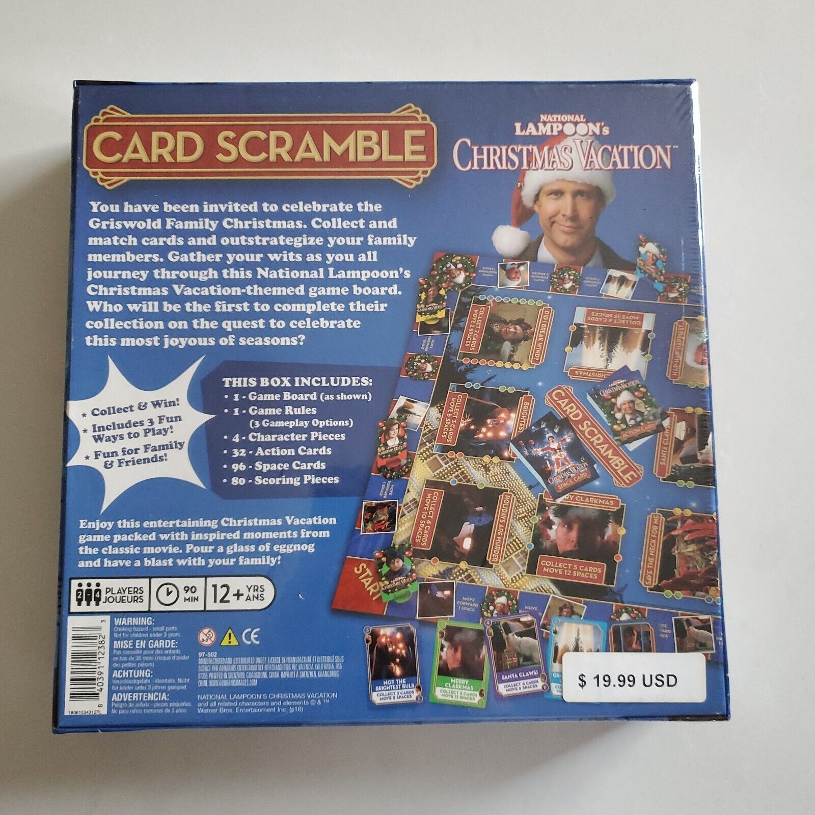 National Lampoon's Christmas Vacation Card Scramble Board Game New Factory Seal