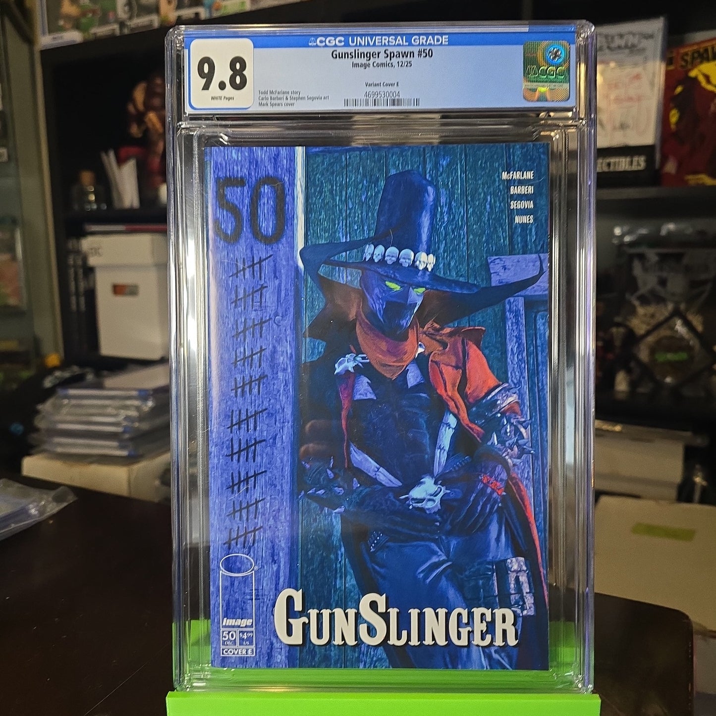 GUNSLINGER SPAWN #50 CGC 9.8 NM/MINT 🔥Todd McFarlane Story Spears Cvr 🔥Image
