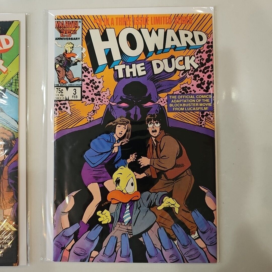 Howard the Duck The Movie # 1 2 3 Limited Series Marvel Comics 1987 F/vf