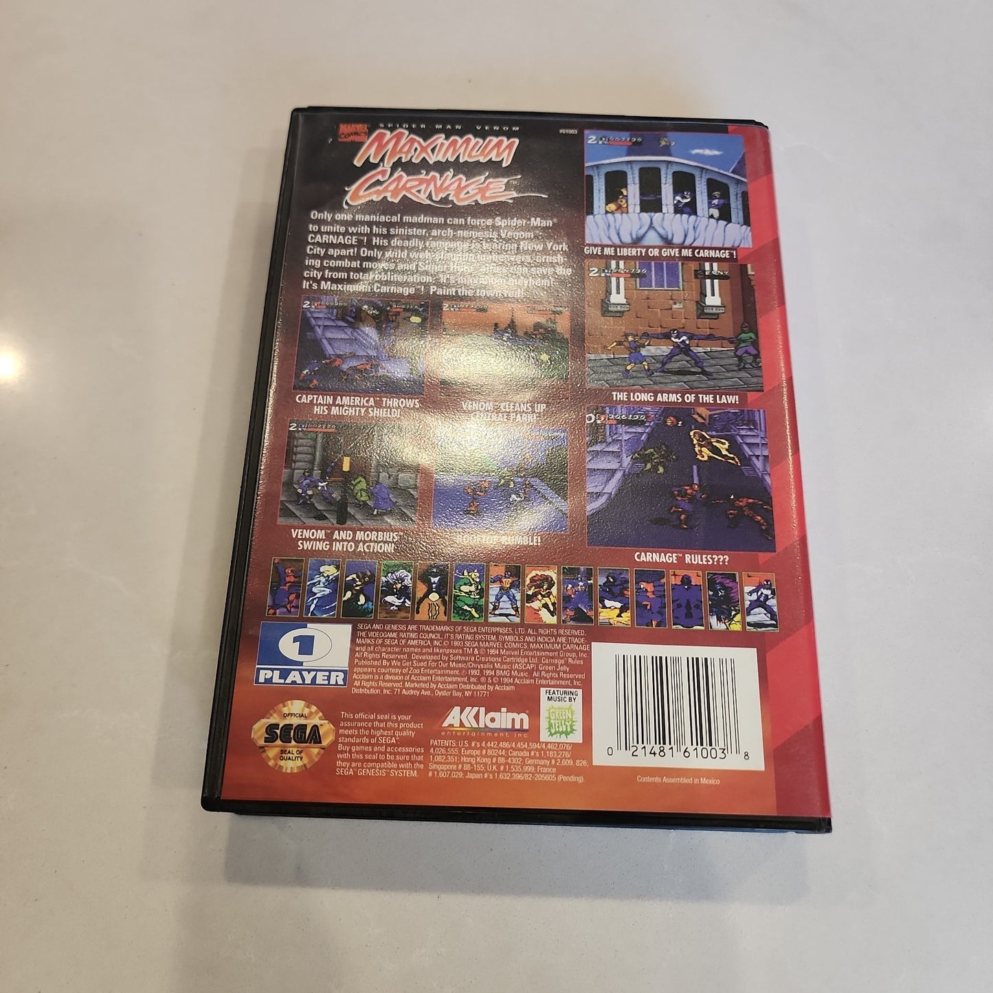 Spider-Man and Venom: Maximum Carnage (Sega Genesis, 1994)
