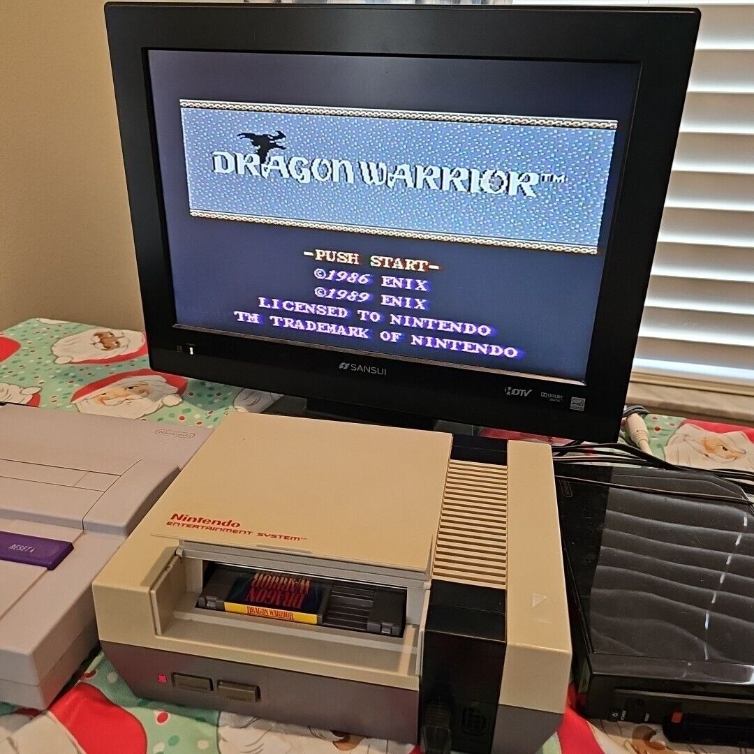 Dragon Warrior (Nintendo Entertainment System, 1989) Authentic Tested Working