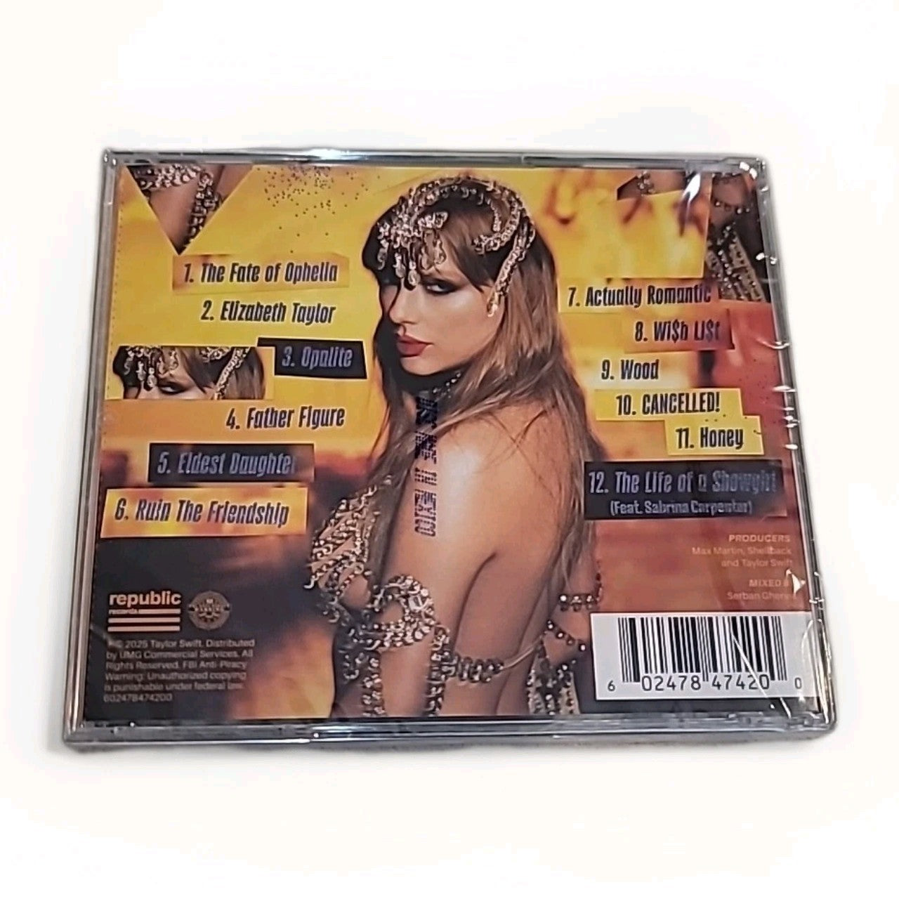 Taylor Swift The Life of a Showgirl: It's Rapturous Album Edition CD /Poster