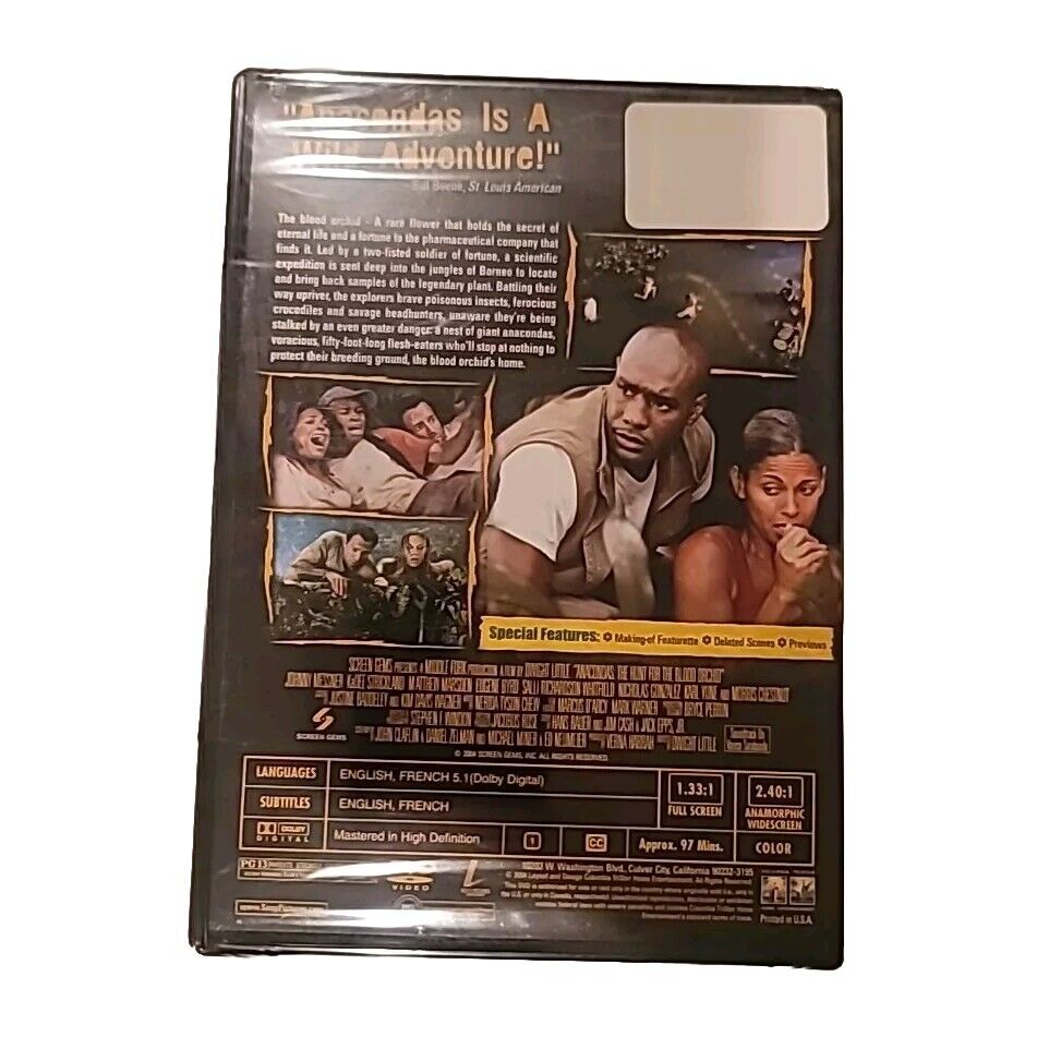 Anacondas The Hunt For The Blood Orchid DVD New Sealed 