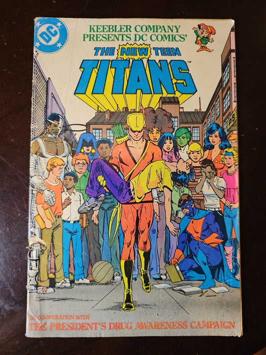 The New Teen Titans (1983) Keebler Company Drug Awareness Comic Low Grade