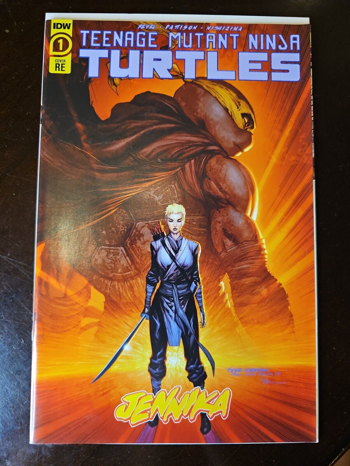 TMNT Jennika #1 Kirkham Orange Variant Teenage Mutant Ninja Turtle VFNM