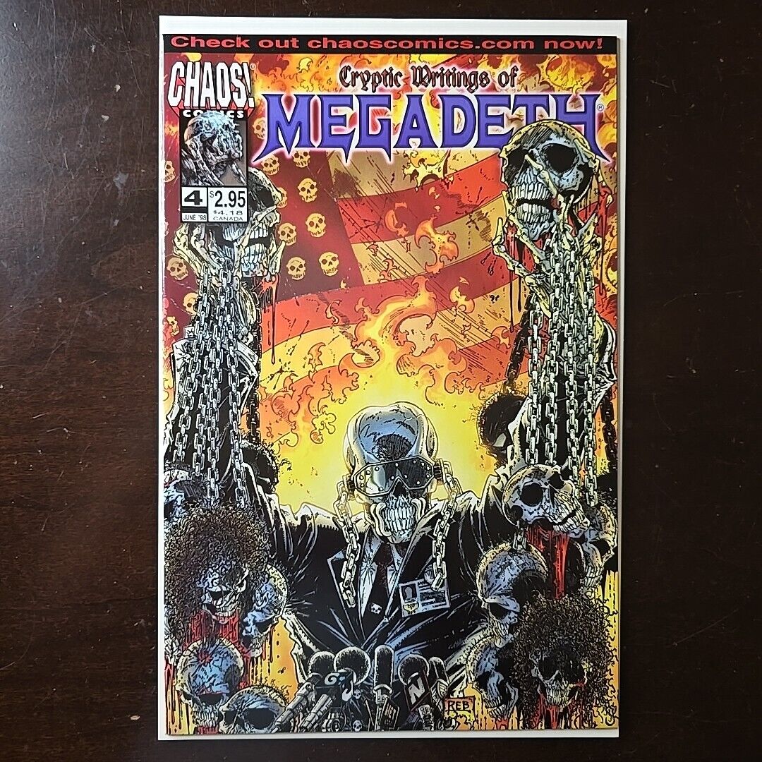 Cryptic Writings of Megadeth #4 (1997) Chaos! Comics VFNM