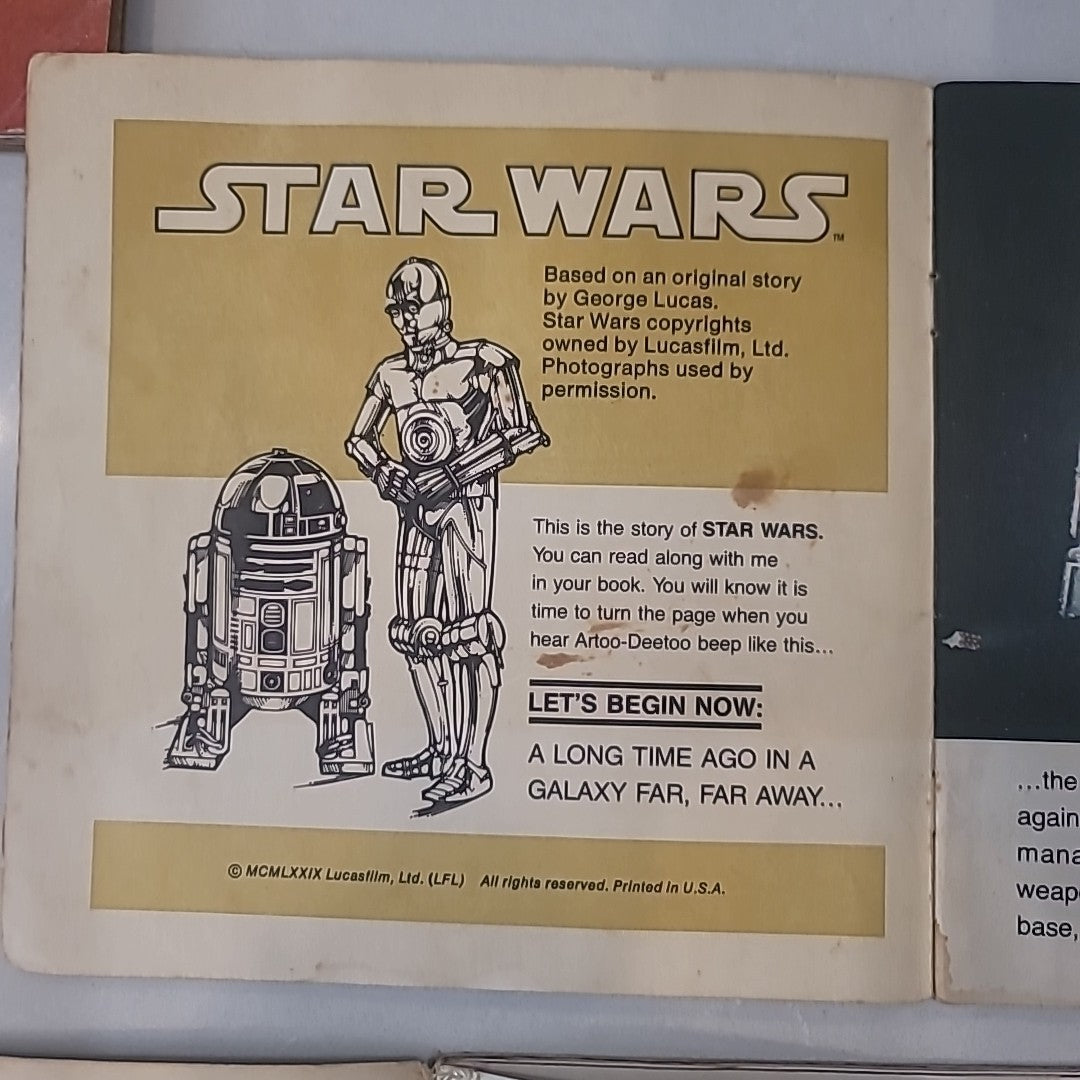 1979-1983 Lot 3 STAR WARS Book & Record Sets EMPIRE & JEDI CM3446