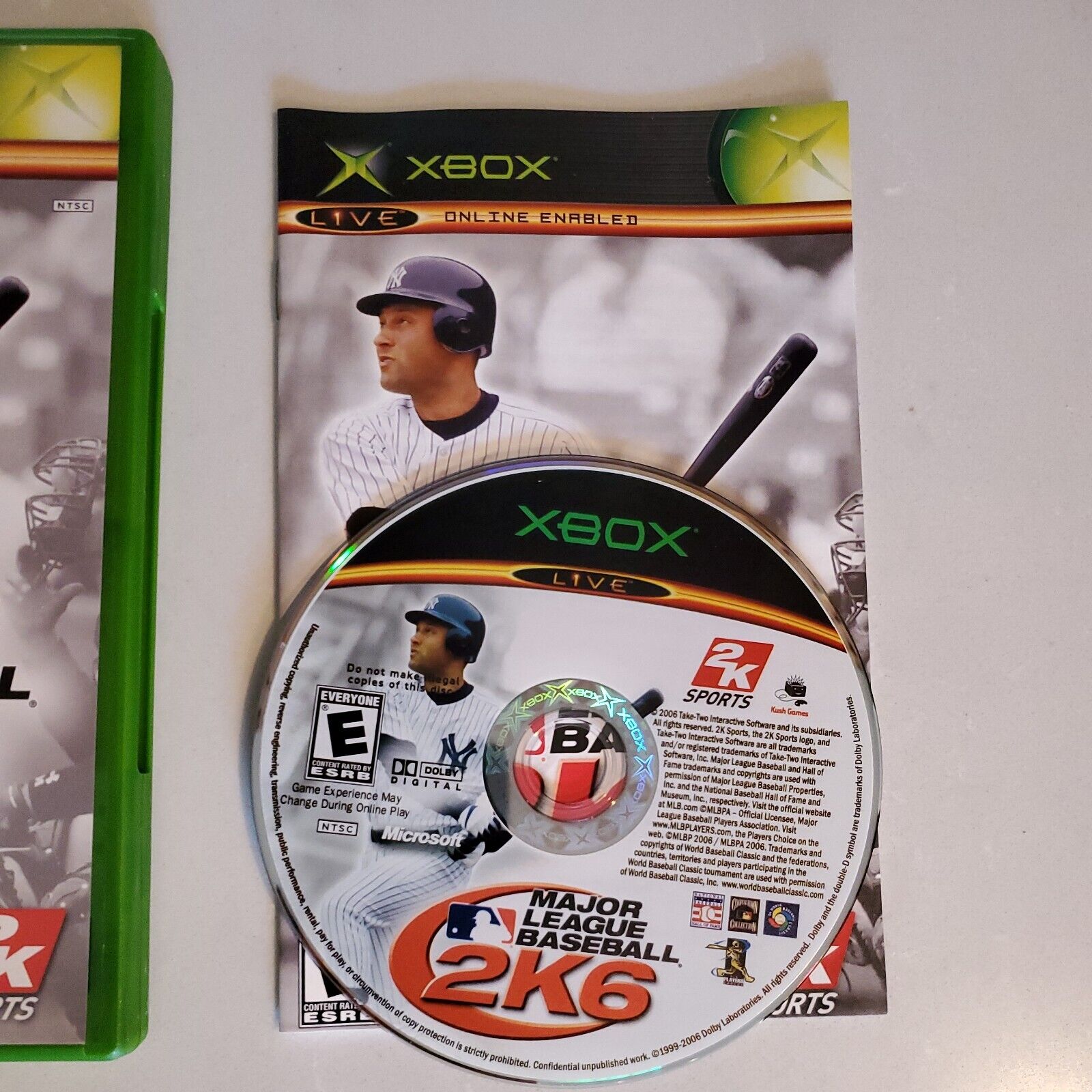 Xbox - MAJOR LEAGUE BASEBALL 2K6 Video Game Complete CIB SB2