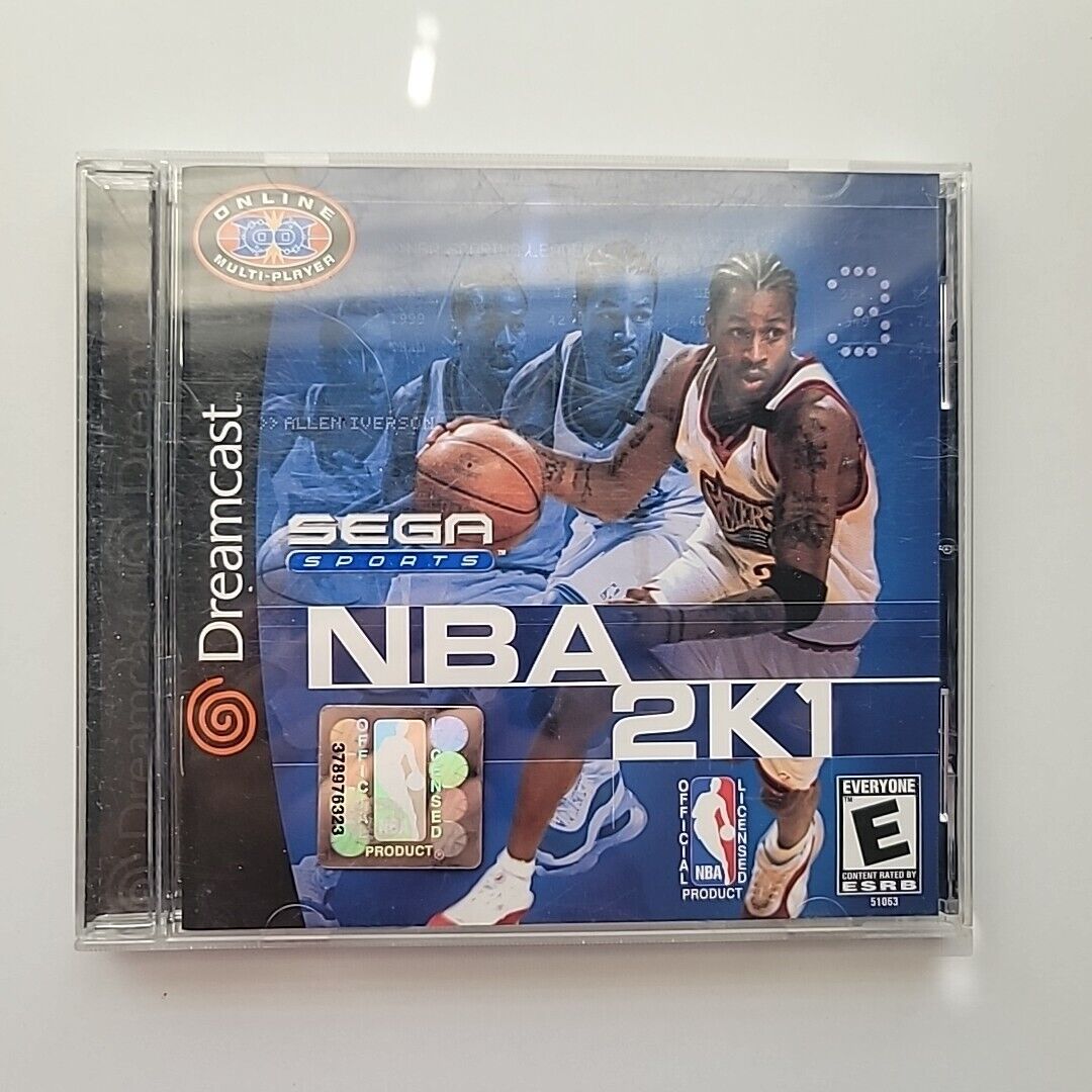 NBA 2K1 (Sega Dreamcast, 2000) Complete In Box, Tested