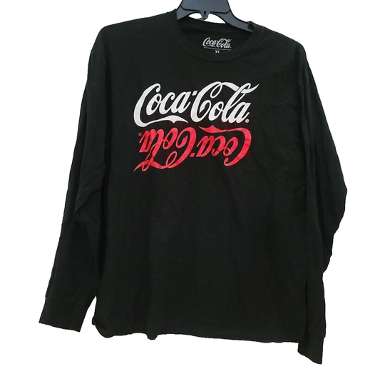 Coca-Cola Shirt Size XL Black, White And Red Long Sleeve Pull Over