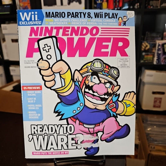 Nintendo Power Magazine Volume 212 February 2007 Wario Ware Pokemon Comic Poster