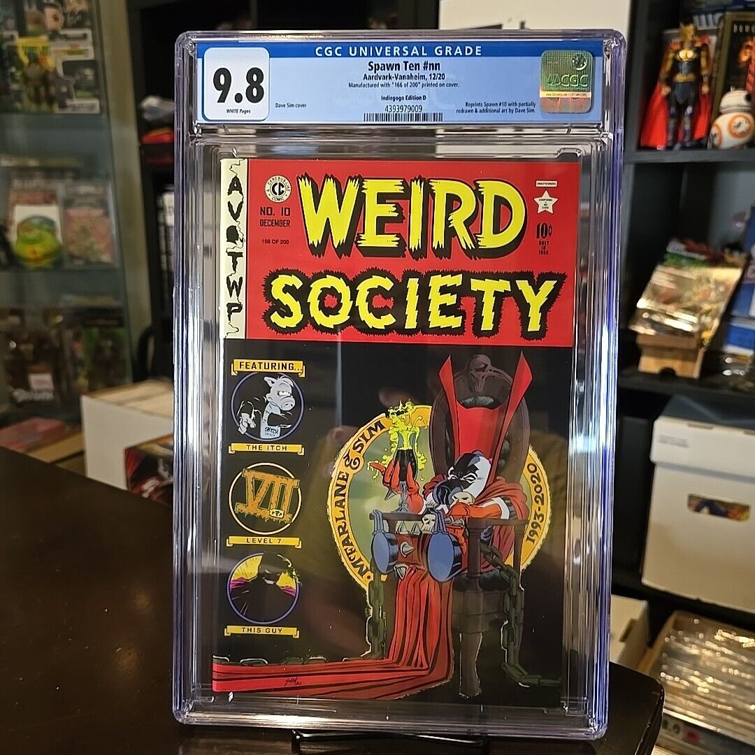 SPAWN 10 (TEN) REMASTERED WEIRD SOCIETY INDIGOGO (#/200) CGC 9.8