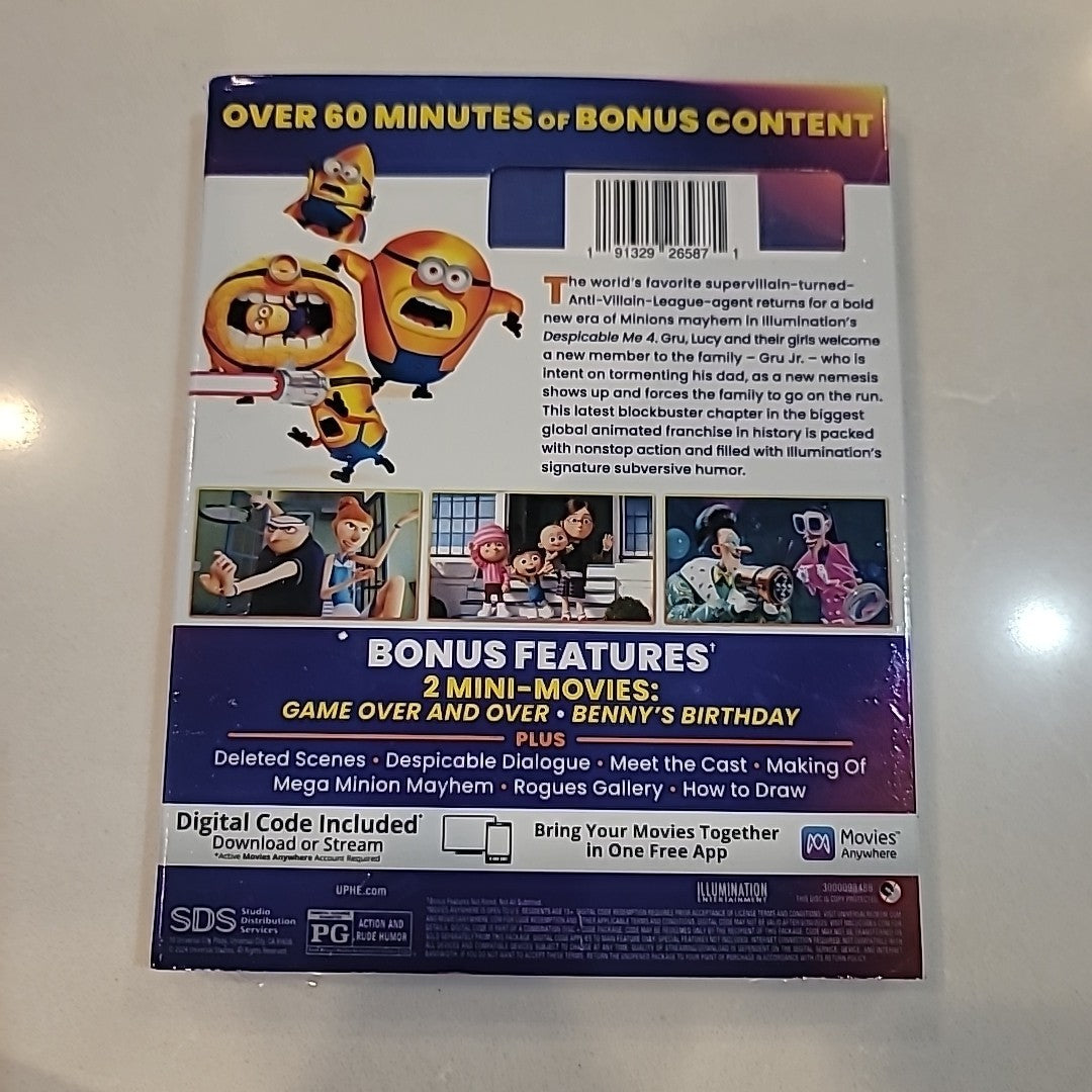 Despicable Me 4 (4K Ultra HD + Blu-ray ) Brand New