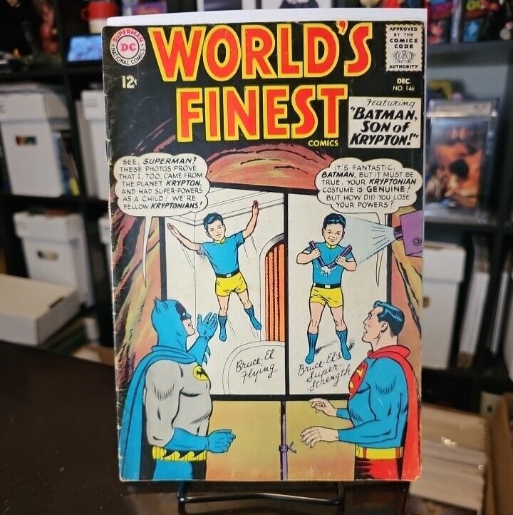 World’s Finest #146 Comic Book 1964 DC Comics Detached Centerfold 