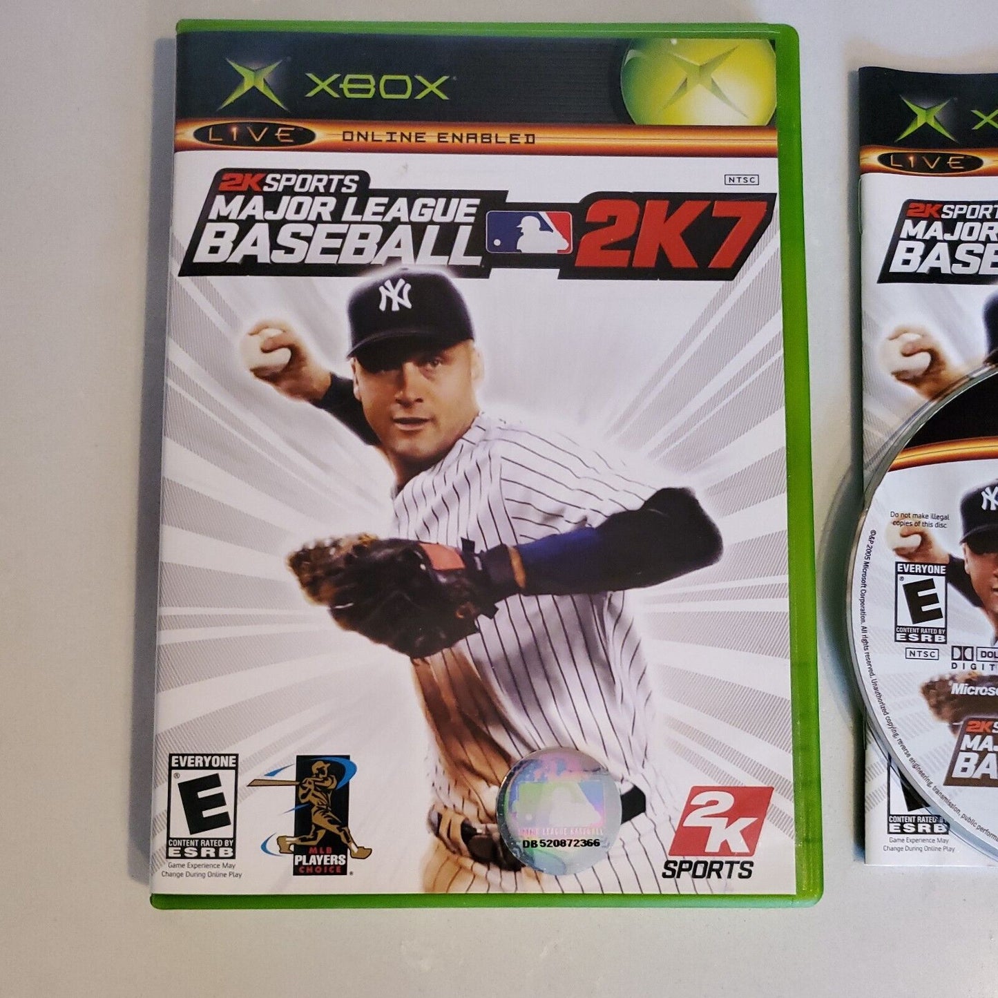 Major League Baseball 2K7 (Microsoft Xbox, 2007) Complete CIB SB2