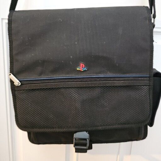 Vintage PlayStation 2 (PS2) Carrying Case Travel Storage Shoulder Bag