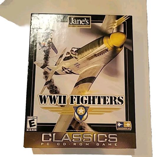 Jane's Combat Simulations WWII Classics Fighter Pc game Retro 1998  Collectible