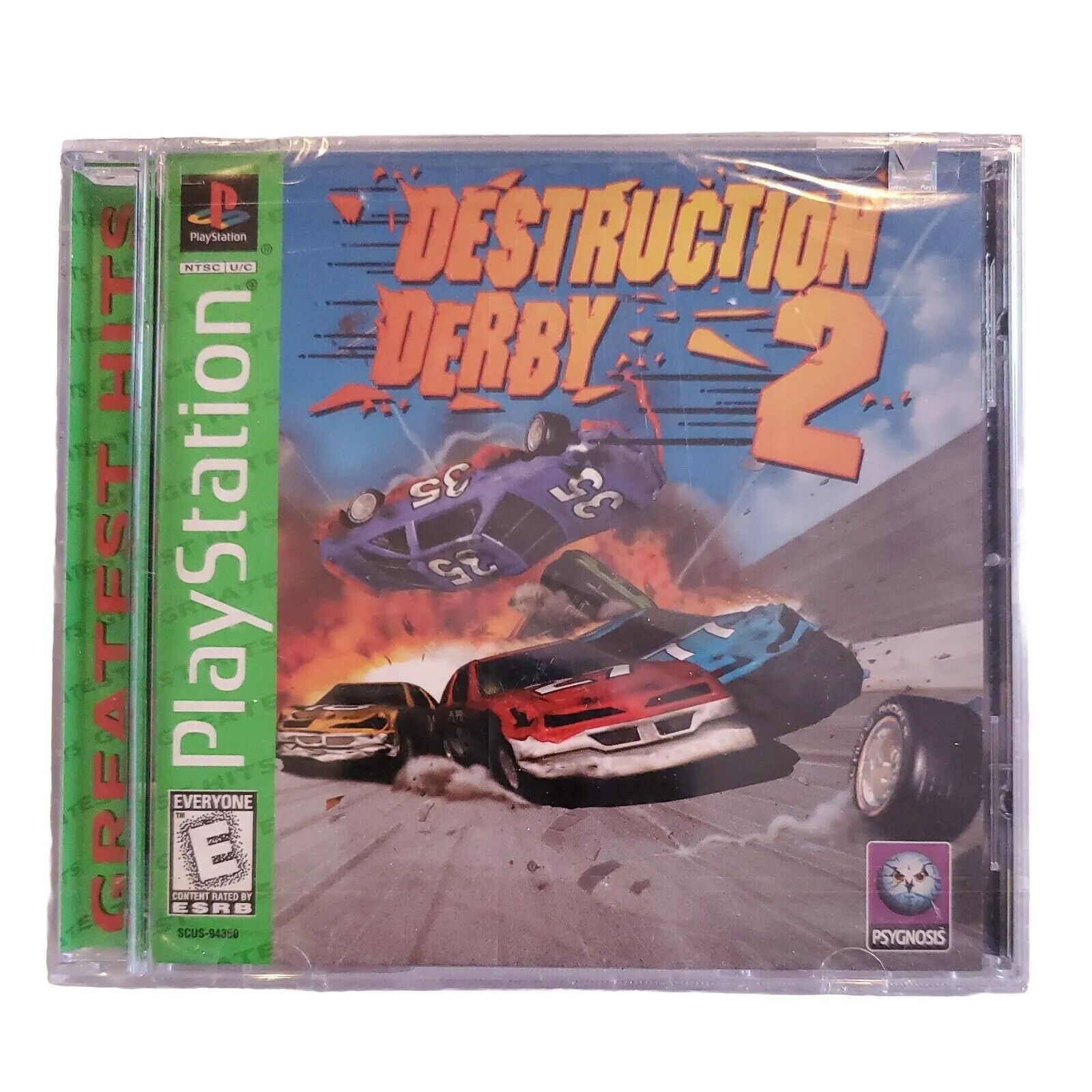 Destruction Derby 2 Greatest hits PlayStation 1 PS1 1996 FACTORY SEALED! - RARE!