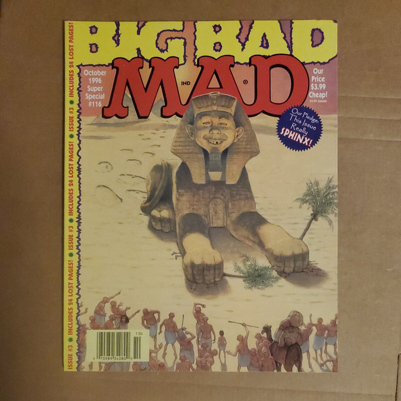 Mad Magazine October 1996 #116 Our Pledge This Issue Really Sphinx Fine VFN 