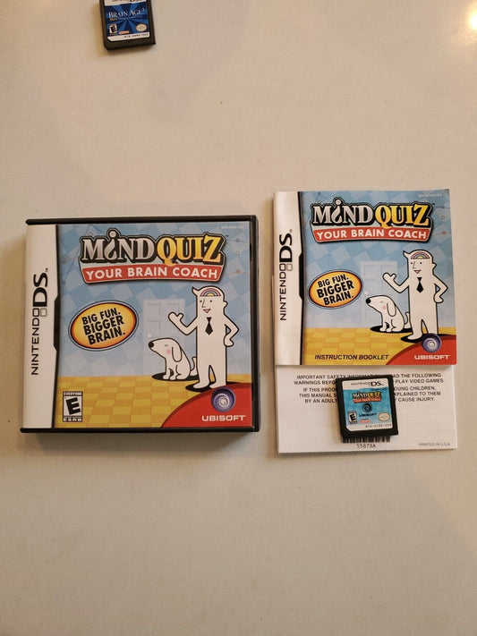 Mind Quiz: Your Brain Coach - Nintendo DS DSL DSI 3DS 2DS COMPLETE CIB