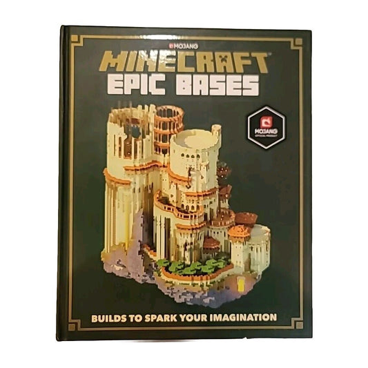 Minecraft Epic Bases Book Mojang Hardcover First Edition Printing Official Guide