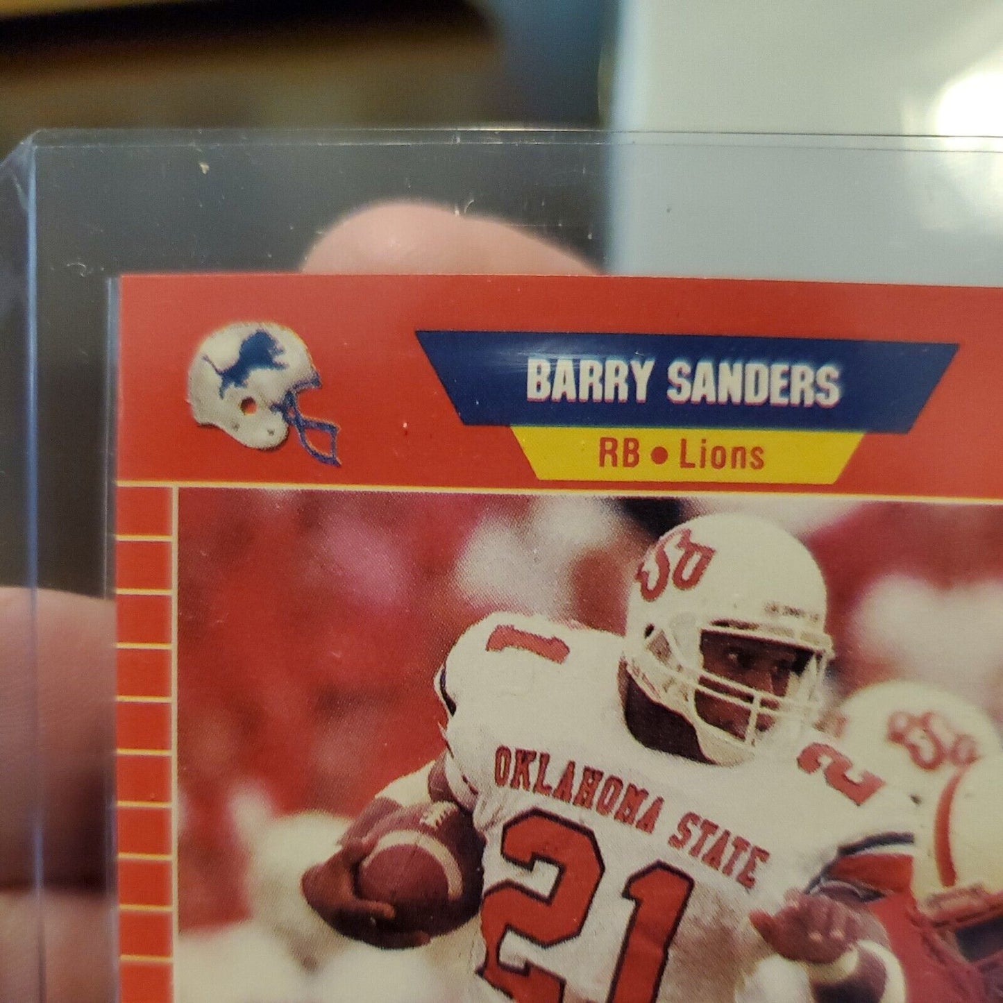 Barry Sanders 1989 Pro Set Rookie Card RC #494 Detroit Lions High Grade