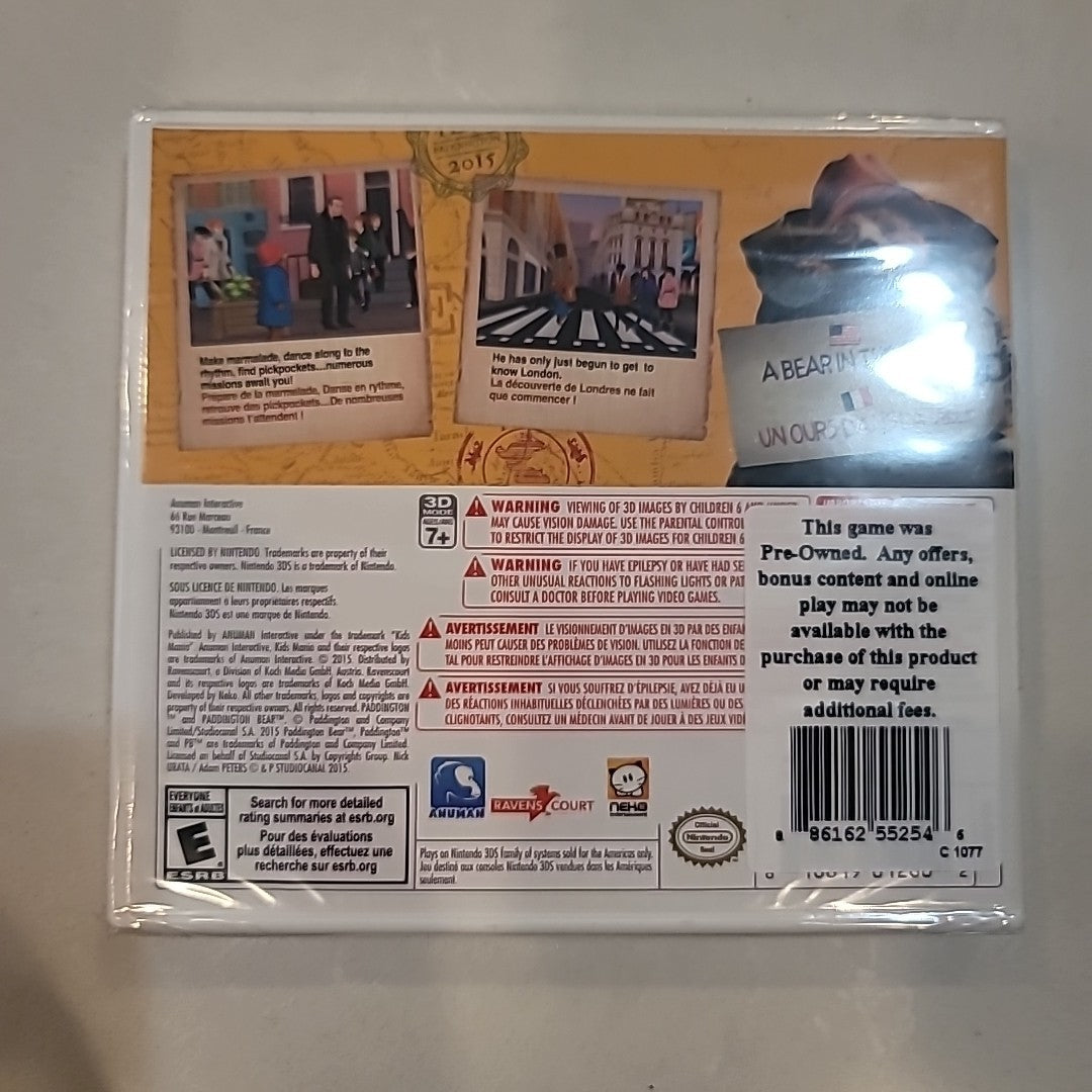 PADDINGTON BEAR ADVENTURES IN LONDON GAME FOR NINTENDO 3DS (Resealed)