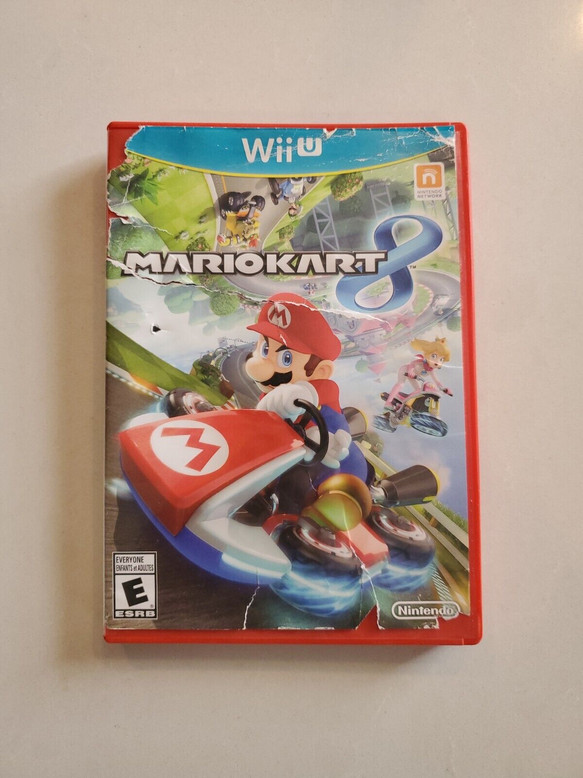 Mario Kart 8 (Nintendo Wii U, 2014) No Manual Ripped Art