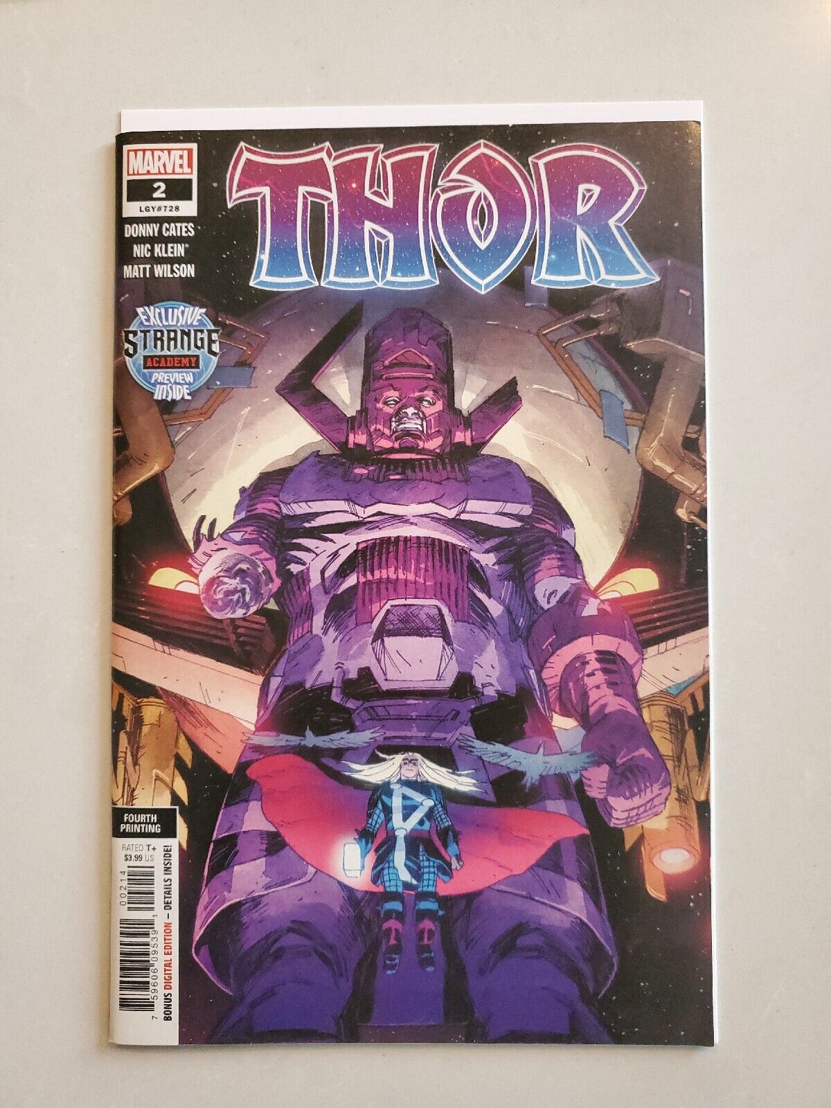 Thor #2 / 4th Print Variant / Donny Cates Marvel Comics 2020 unread vf/nm