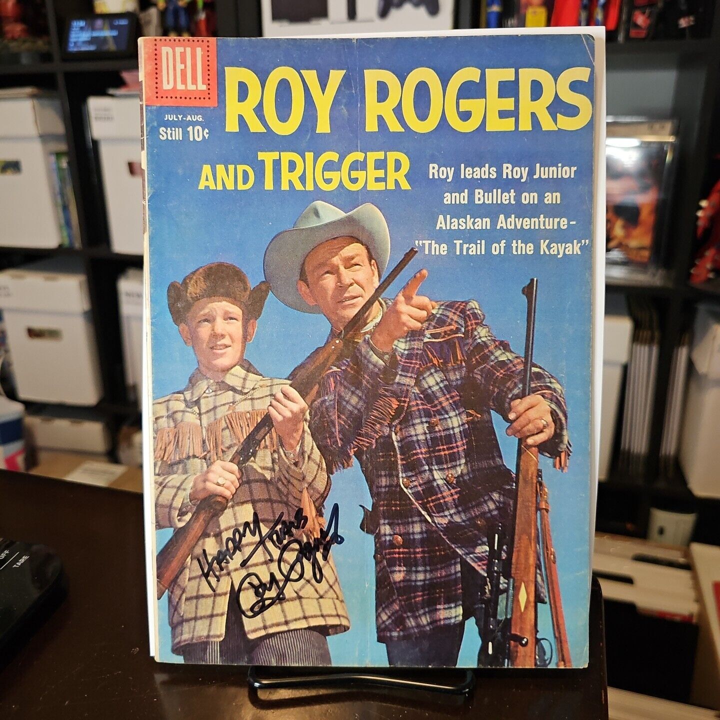 ROY ROGERS And TRIGGER 132 -SIGNED BY: ROY "DUSTY" ROGERS, JR. VG