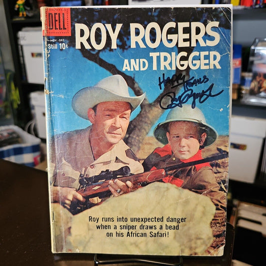 1959 Roy Rogers and Trigger # 134 SIGNED BY ROY DUSTY ROGERS Low Grade