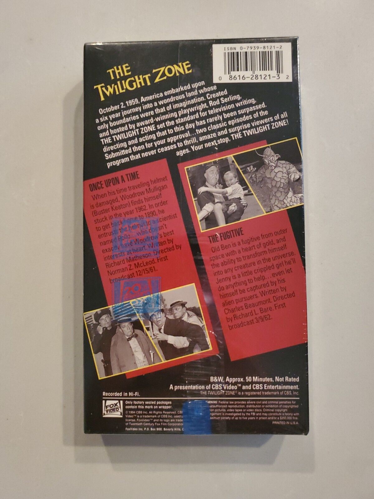 The Twilight Zone VHS Vol 11 The Fugitive Once Upon a Time Sealed New